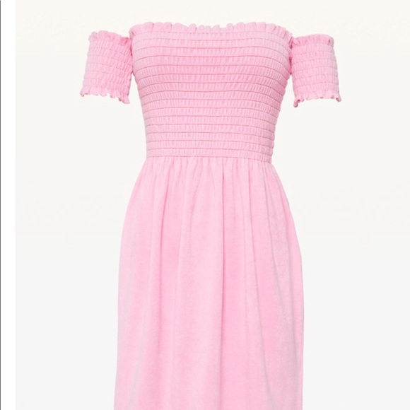 SMOCKED MICROTERRY DRESS - Picture 4 of 6